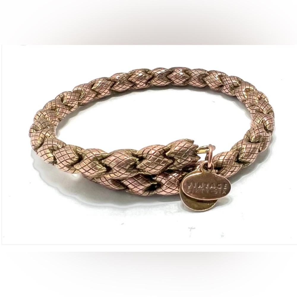 Alex & Ani - Textured Wrap Vintage 66 Rafaelian Rose Gold Bangle